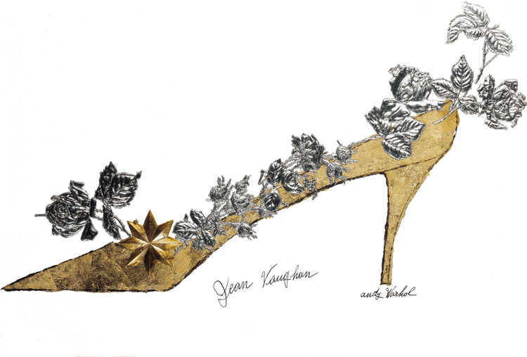 Andy Warhol, Jean Vaughan, Golden Shoe - 1956